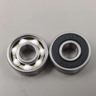 608-Rs Hybrid Ceramic Ball Bearings Skateboard Black Nylon Cage Single Rubber Seal