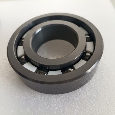 Corrosion Resistant 6206 Si3N4 Ceramic Ball Bearing With PTFE Cage And P6 Precision