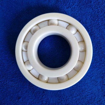 6207CE ZrO2 محموله گلوله ای سرامیکی PEEK قفس 35x72x17mm